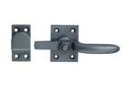 KWS Locking handle 6029 in finish 02 (malleable cast iron, silver stove-enamelled)