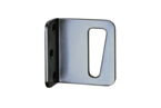 KWS angled strike plate 6538 for locking handle in finish 82 (stainless steel, matte) for right door