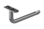 KWS Handrail support 4522 in finish 82 (stainless steel, matte) with 20 mm radius