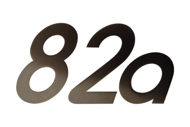 KWS 3828.82, 3822.82 and 382a.82 House numbers KWS House numbers 3828, 3822 and 382a in finish 82 (stainless steel, matte)