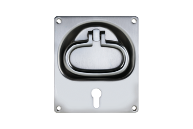 KWS 5164.31.19200 Flush handle KWS Flush handle 5164 in finish 31 (aluminium, KWS 1 silver anodised) with 92 mm PZ keyway