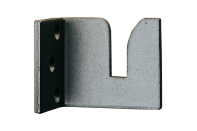 KWS 6531.02.10000 angled strike plate for locking handle KWS angled strike plate 6531 for lovkinh handle in finish 02 (steel, silver stove-enamelled) for right door