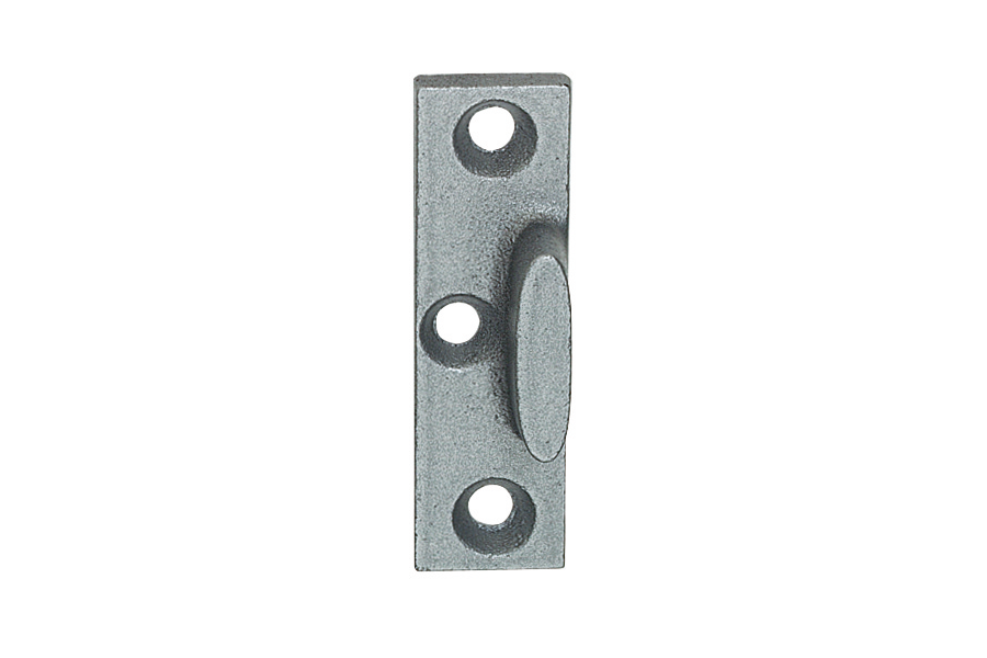 KWS 6536.02 wedge plate for locking handle KWS wedge plate 6536 for locking handle in finish 02 grey cast iron, silver stove-enamelled)