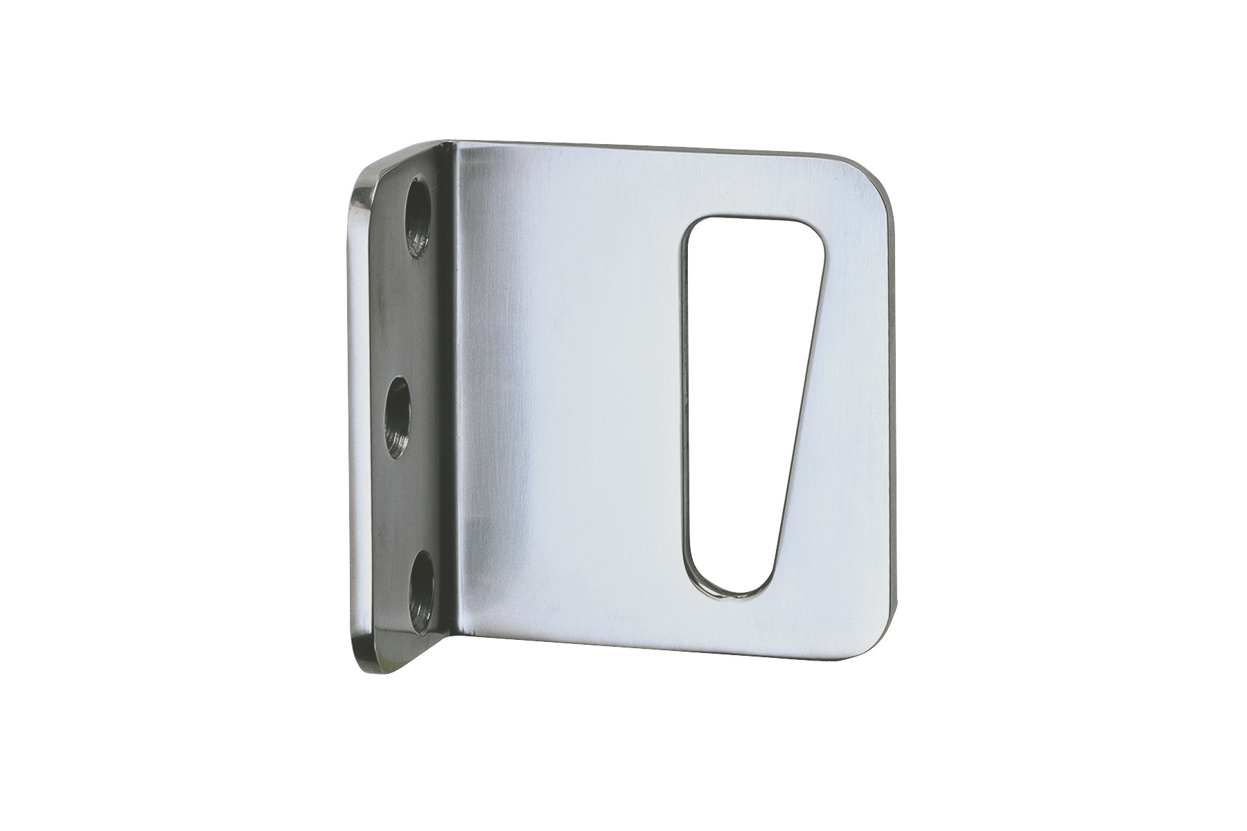 KWS 6538.82.10000 angled strike plate for locking handle KWS angled strike plate 6538 for locking handle in finish 82 (stainless steel, matte) for right door