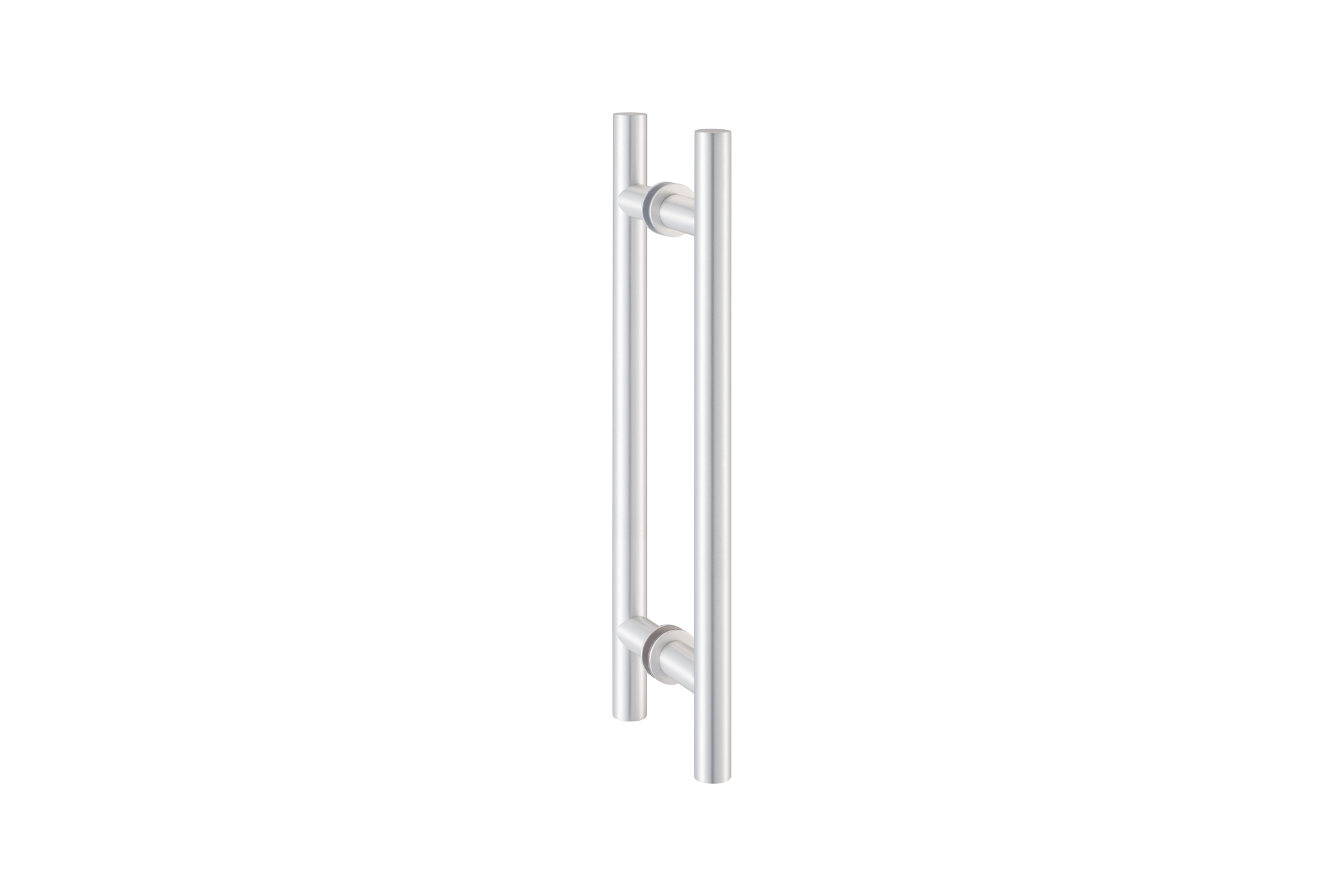KWS Pair of door handles 8142 in finish 41 (aluminium, KWS 1 silver anodised)