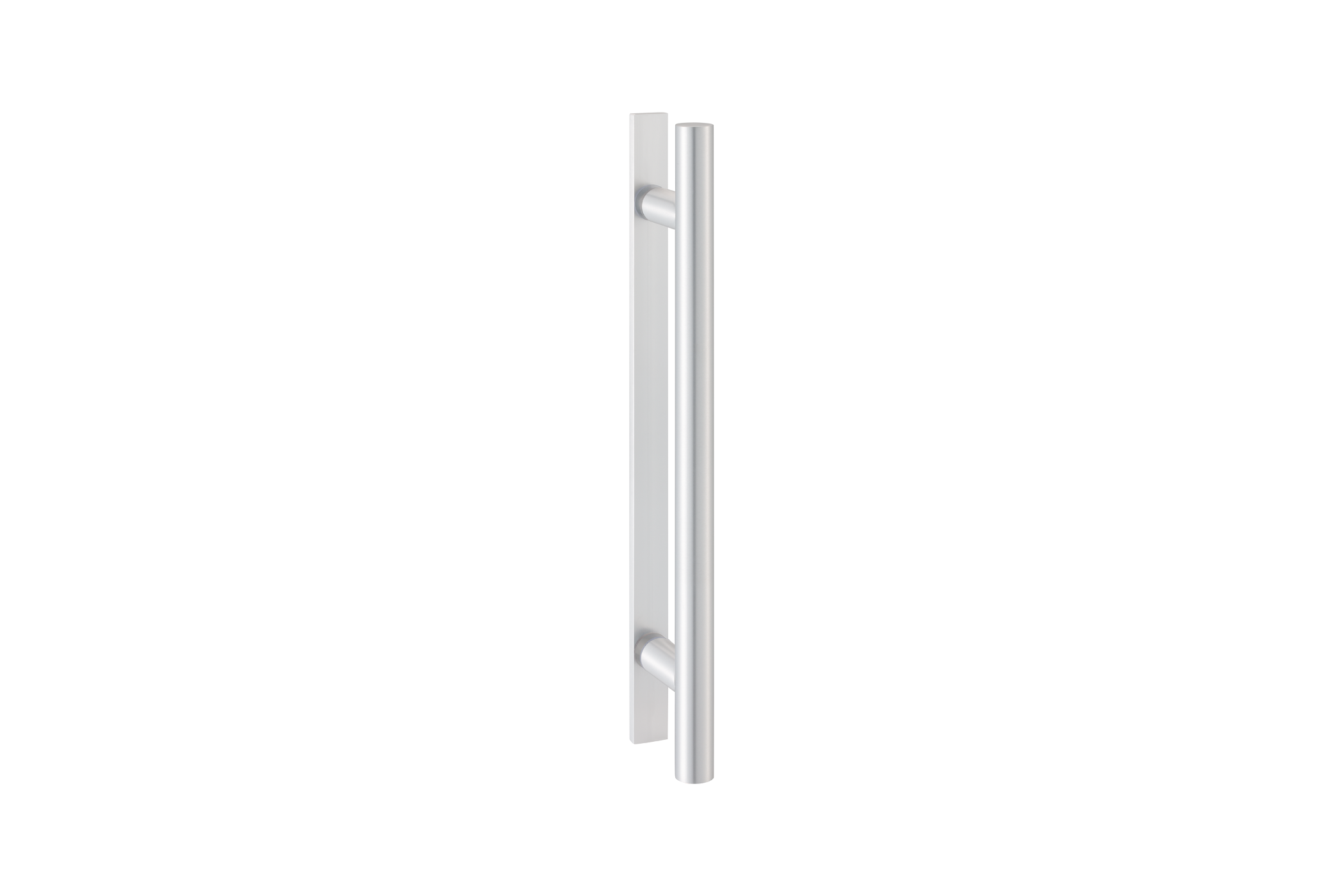 KWS Pair of door handles 8146 in finish 41 (aluminium, KWS 1 silver anodised)